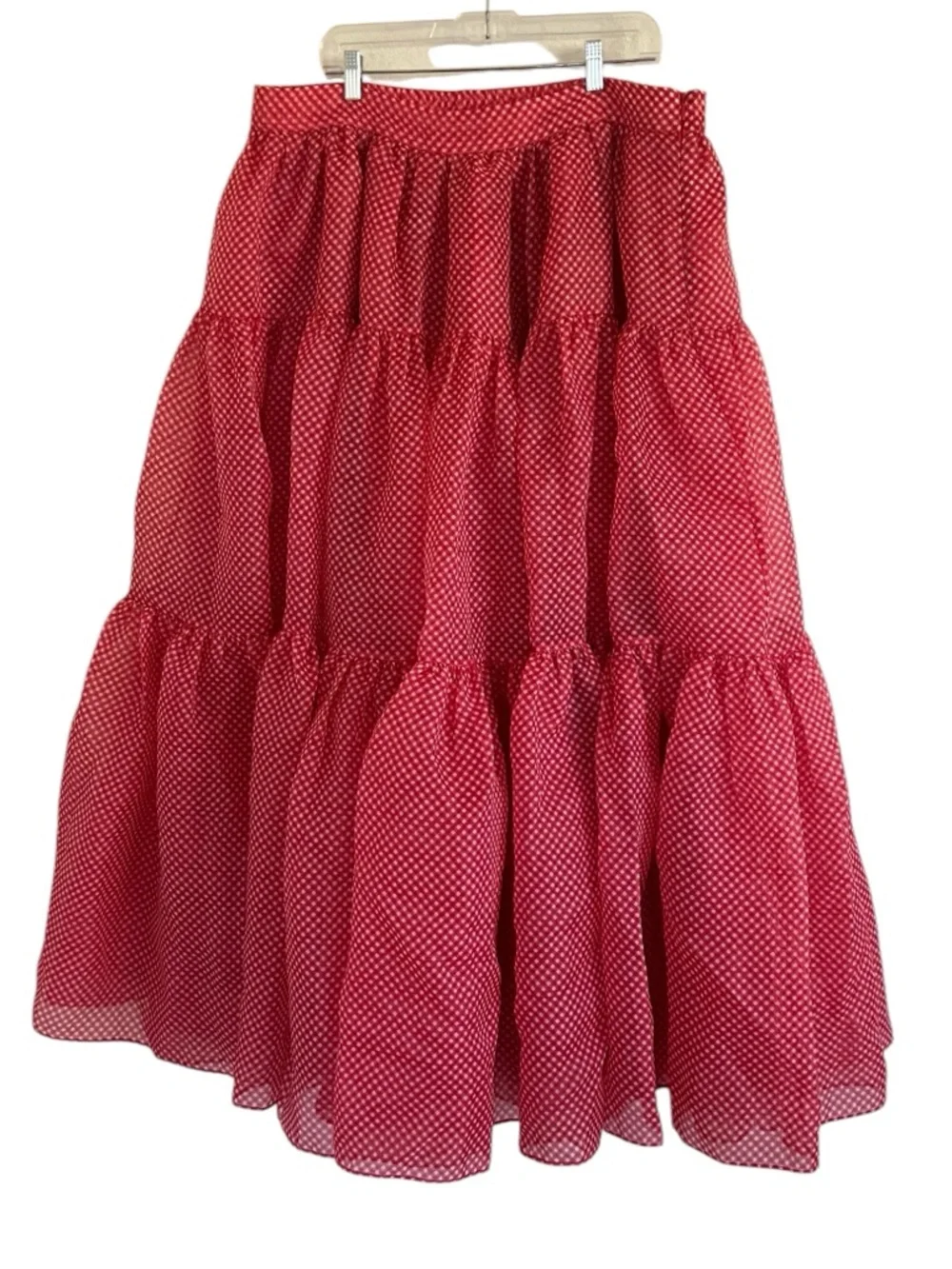 Selkie Red The Baby Gingham Favourite Skirt Size 3X - Picture 1 of 10
